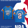 Baju Jersey Oversize Basket Streetwear Boxy Oklahoma / Pacers / Timberwolves. 