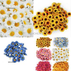 [COD] WEICHENG 100Pcs Artificial Gerbera Daisy Silk Flowers Heads For DIY Wedding Party