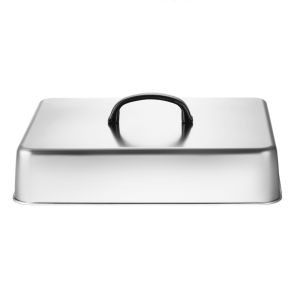 LIUJIR Heat Resistant Cheese Melting Dome S/M/L/XL Stainless Steel Rectangular Basting Cover Multipurpose Wear-resistant Frying Pan Cover Cookware Accessories
