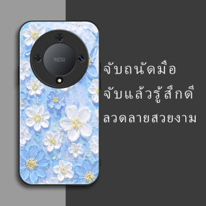 สำหรับ Huawei Honor Magic 6 Lite / Honor X9b 5G เคสศัพท์ป้องกันการตก ลายดอกไม้เล็กสีขาว บุคลิกภาพทันสมัย