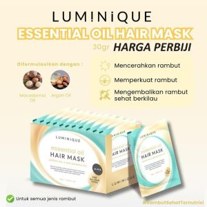Luminique Keratin Hair Mask Perbiji Masker Rambut Merawat Rambut RUSAK Perawatan Haircare