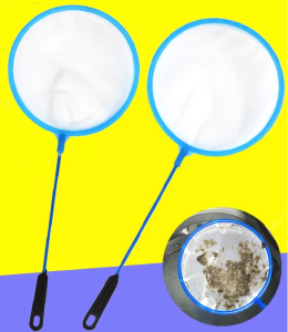 Vợt bắt cá TRÒN LƯỚI NANO siêu mịn cán dài 25 cm