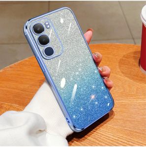 Case Vivo Y19s Luxury Gliter TPU Premium Silicon Plating Clear