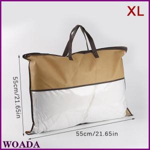 WOADA Transparent Non-woven Pillow Packed Quilt Blanket Zipper Dustproof Storage Bag Household Organizer Bag Tote Bag Various Sizes