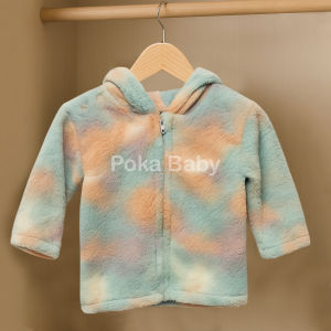 Jaket Bayi Anak Sherpa Bulu Topi Resleting HBc SNI 1-2 Tahun ZJK11