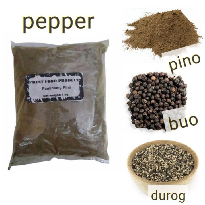 good quality black pepper ( paminta ) and herbs and spices