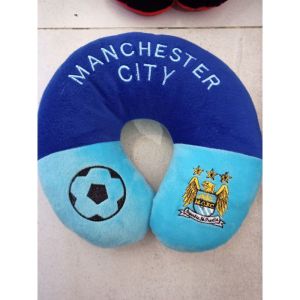 DREAMTOYS96 bantal leher motif bola headrest Arsenal Juventus mu manchester city barselona (Barca) chelsea bantal Leher anak remaja dewasa murah