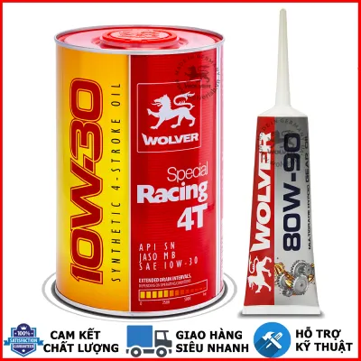 Nhớt xe ga Wolver Special Racing 10W30 800ML tổng hợp nhập khẩu Đức [Mua 5 tặng 1 phểu]