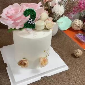 New Internet Celebrity Birthday Candle Boys Sunshine Sports Football Style Number Candle Cake Candle Grass Green Spring Style