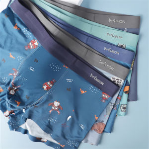 CMENIN  1 Piece Quần Lót Nam Cotton Kháng Khuẩn Quần Lót Nam In Hình Quần Lót Nam Thoải Mái Cuecas Gợi Cảm Quần Lót Nam Boxershorts M1603