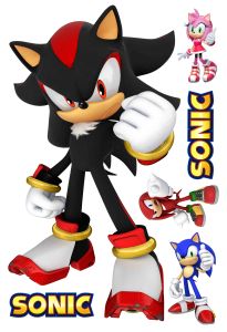 SONIC Sticker Dinding size 30-45 cm vinyl white waterproof