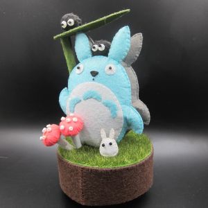 (SG Stock) Craft DIY Kit My Neighbor Totoro Felt Merry Go Round Music Box Material Pack Sewing Kit Kill Time Destress