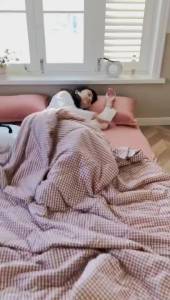 Minimalist Style Soft Comforter Premium Wash Cotton Blanket Single Queen King Size Air Conditioning Quilt
