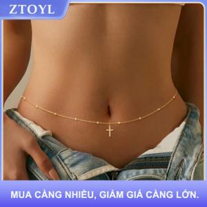 【ZTOYL】 Cô Gái Đơn Giản Tim Đính Cườm Bụng Chuỗi Cho Phụ Nữ Thời Trang Kim Loại Bãi Biển Bikini Eo Chuỗi Đồ Trang Sức Cơ Thể Phụ Kiện