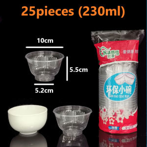 🇸🇬 50pcs Thick Disposable Sauce Plate | Condiment Dish Plastic Bowl Chili Soy Small Large Saucer Home Party Buffet