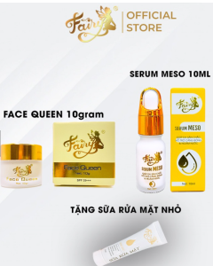 COMBO Kem Face Queen và Serum Meso Tặng Sữa Rửa Mặt Nhỏ