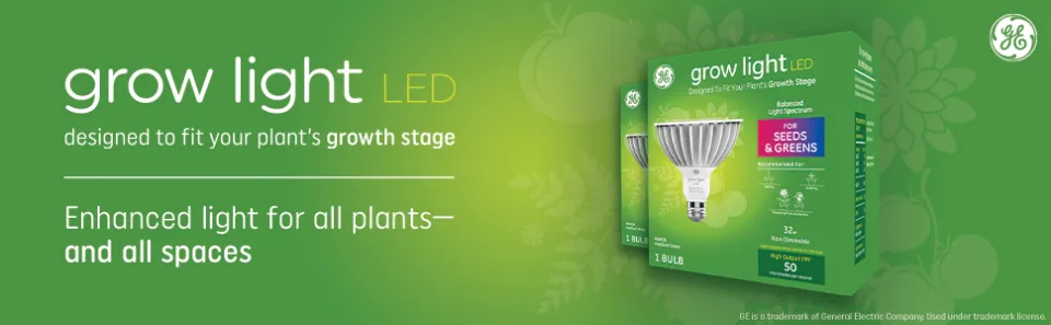 GE LED Grow Light Bulb for Indoor Plants BR30 Medium Base 1