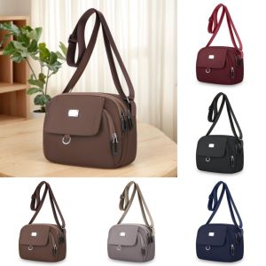 MOIRA ซิปมีซิป กระเป๋าแม่วัยกลางคน กระเป๋าหลายช่อง จุได้มาก กระเป๋าสะพายสำหรับโทรศัพท์มือถือ ถุงเก็บสัมภาระ ใช้งานได้หลากหลาย กระเป๋าเอกสารผู้หญิง Oxford สำหรับผู้หญิง