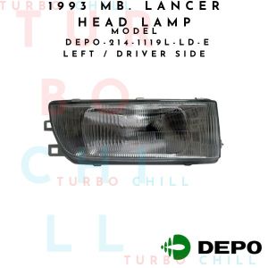 DEPO-214-1119-LD-E 1993 MB. LANCER HEAD LAMP UNIT ECE.