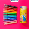 Bút sáp lụa vặn Silky Crayons Thiên Long Colokit - 12/24 màu, chất sáp lụa mềm mướt vượt trội, khô nhanh không lem tay. 