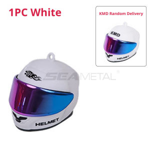 SEAMETAL Motorcycle Helmet Key Ring LED Mini Flashlight Electroplated Visor Racing Bag Charm
