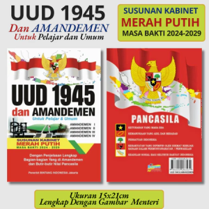 Buku UUD 1945 dan Amandemen Untuk Pelajar Dan Umum ukuran A5