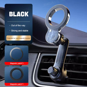 SEAMETAL 360° Rotation Magnetic Car Phone Holder Adjustable Single Handed Operation Self Adhesive Dashboard Phone Stand