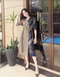 { THABITHA } HN / tunik lauren flow / lauren ziba /moni batik / baju wanita / tunik / tunik terbaru / baju atasan wanita / baju tunik / tunik wanita / baju ootd ala selebgram / atasan baju cewek model sekarang / { free ongkir + cod }