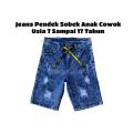 Celana Jeans Pendek Sobek Anak SD SMP Cowo Cowok Laki Remaja Tanggung Usia 7 8 9 10 12 Umur 14 15 16 17 Tahun Thn Jins Robek Warna Brown Hitam Snow Biru Navy Blit Muda. 