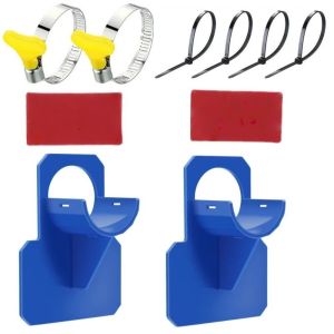 ADREE Durable Swimming Pool Pipe Holder Mount with Cable Tie Easy To Install Pool Hose Support Rust-Proof Pool Accessories for Above-Ground Pool