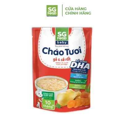 Cháo Tươi Baby Sài Gòn Food Gà & Cà Rốt 240G