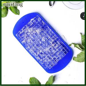 ruyifang ถาดทำน้ำแข็งขนาดเล็กถาดทำน้ำแข็งแบบพับได้ทำจากซิลิโคน