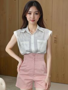 ชุดเซ็ตแฟชั่นผู้หญิง ทรงสวย ดีไซน์เรียบหรู แมทช์ง่ายกับรองเท้าและกระเป๋า