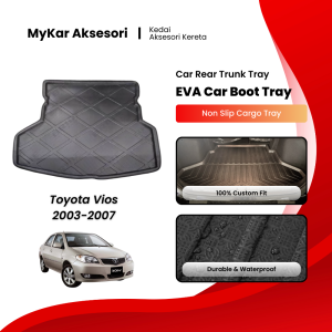 TOYOTA VIOS 2003 EVA Copolymer Car Boot Tray Trunk Tray Luggage Cargo Dulang But Kereta 汽车后箱垫