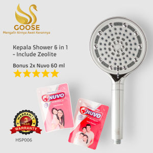 Hand Shower Kamar Mandi GOOSE 6 in 1 Anti Bacterial Filter - HSP006