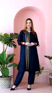 Setelan Tunik Wanita Dlusia Sadin Gold Rayon Tebal Busui