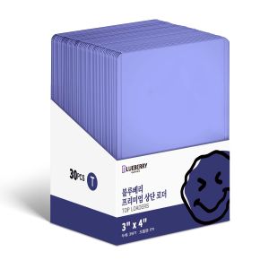30pcs Blueberry Toploader 3"x4" 35PT Kpop Photocard Toploaders UV Protection With Film Sleeves Lomo Card BERYFAM