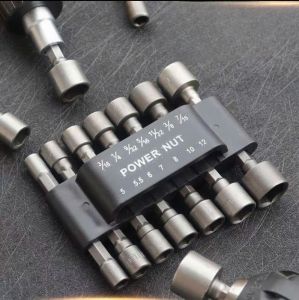 Bộ Đầu Khẩu 14 Chi Tiết 1/4 5-12mm & Inch – Đầu Bắn Ốc Máy Khoan Bộ Tuýp Mini Đa Năng Cứng Cáp