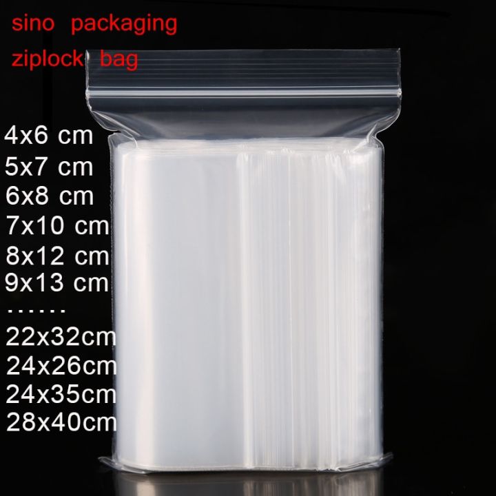 100pcs Extra Heavy duty Reclosable Plastic Packaging Bags Strong