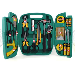 SG RumahHome® 27PCS Hardware Tool Set | Screwdriver Wrench Hammer Spanner Kit | Home Repair DIY Spanar Box | Gift Toolbox