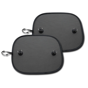 Nylon Mesh Car Window Coverings Curtains Easy to Install Suction Cups Protects Against Sunlight for Comfortable Journeys