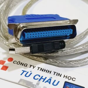 Cáp máy in USB ra Parallel LPT dài 1.8m (Chuẩn USB 1284 to LPT Parallel)