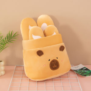 ตุ๊กตา Capybara เบเกอรี่ ของเล่นตุ๊กตา หมอนครัวซองต์ หมอนบาแกตต์ ตุ๊กตาอเนกประสงค์ ของขวัญ