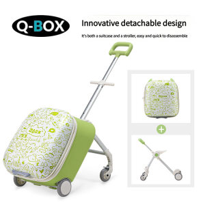 Q-BOX Kids Ride-On Luggage: Perfect for Travel with ToddlersParents Must-Have for Boys & Girls