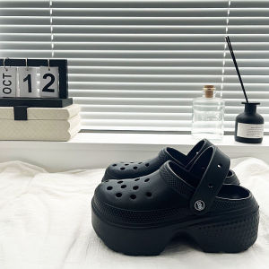 [Free Shipping] New Summer Thick-Soled Clog Sandals for Women Beach Shoes for Outdoor Wear Slip-On Sandals Womens Eva Closed-Toe Slippers