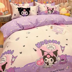 Zebra Pattern Four-Piece Bedding Set Bed Sheet Duvet Cover Student Bed Sheet Bedspread Dormitory Three-Piece Set Skin-Friendly Cotton LZD