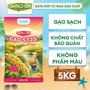 Gạo ST25 Thuần Giống - Chính Hãng Gạo Ơi - Túi 5kg