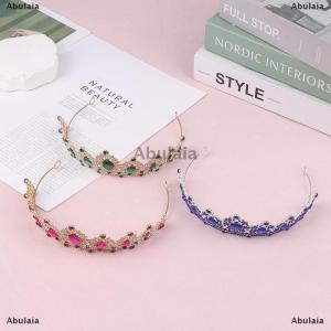 [COD] Abulaia 2024 New Purple Bridal Crown Royal Queen Tiara Pageant Prom Bride Diadem Princess Wedding Crown Hair Accessories