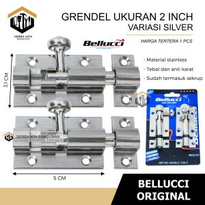 Grendel stainless Bellucci / grendel pintu / grendel jendela / Slot pintu / Selot Jendela