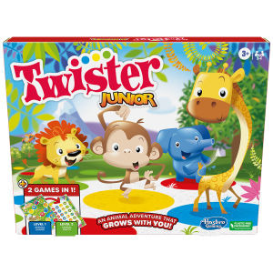 Hasbro Gaming Twister Junior Animal Adventures with 2-Sided Mat Brain game